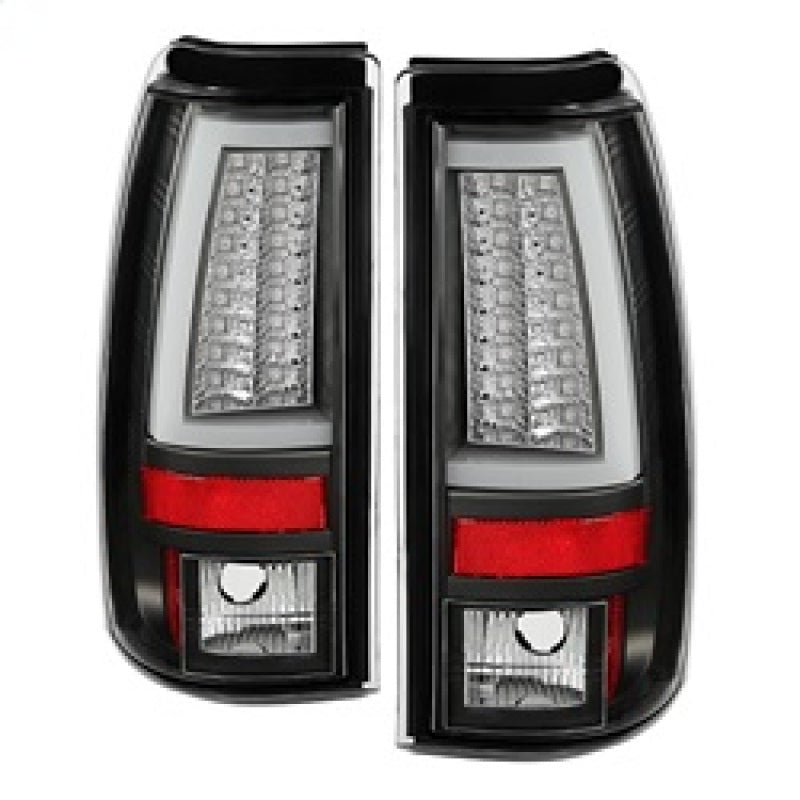 Spyder Chevy Silverado 1500/2500 99-02 Version 2 LED Tail Lights - Black  ALT-YD-CS99V2-LED-BK