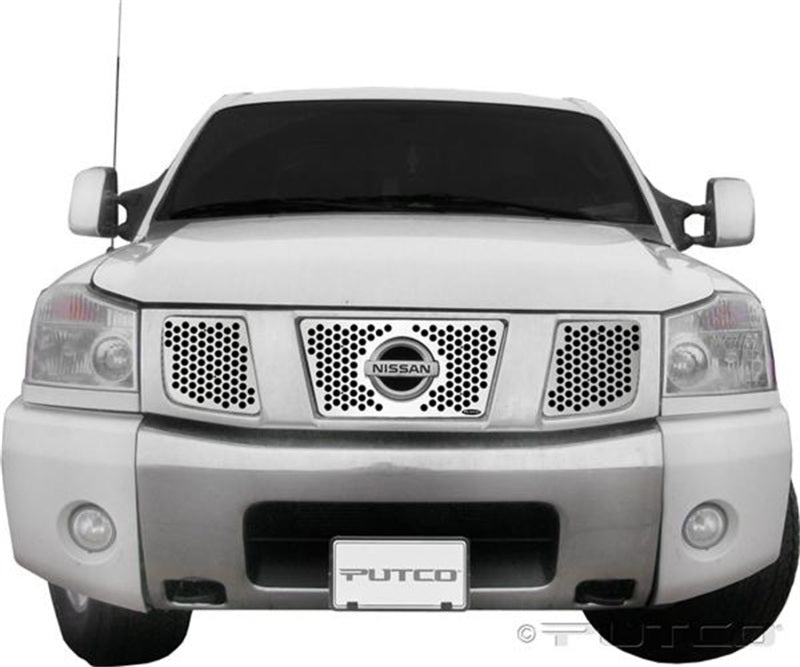 Putco 04 07 Nissan Titan Armada Punch Stainless Steel Grilles