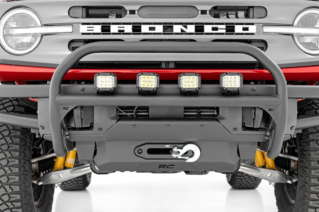 Nudge Bar | 20 Inch Black Single Row LED | OE Modular Steel | | Ford Bronco (21-24)