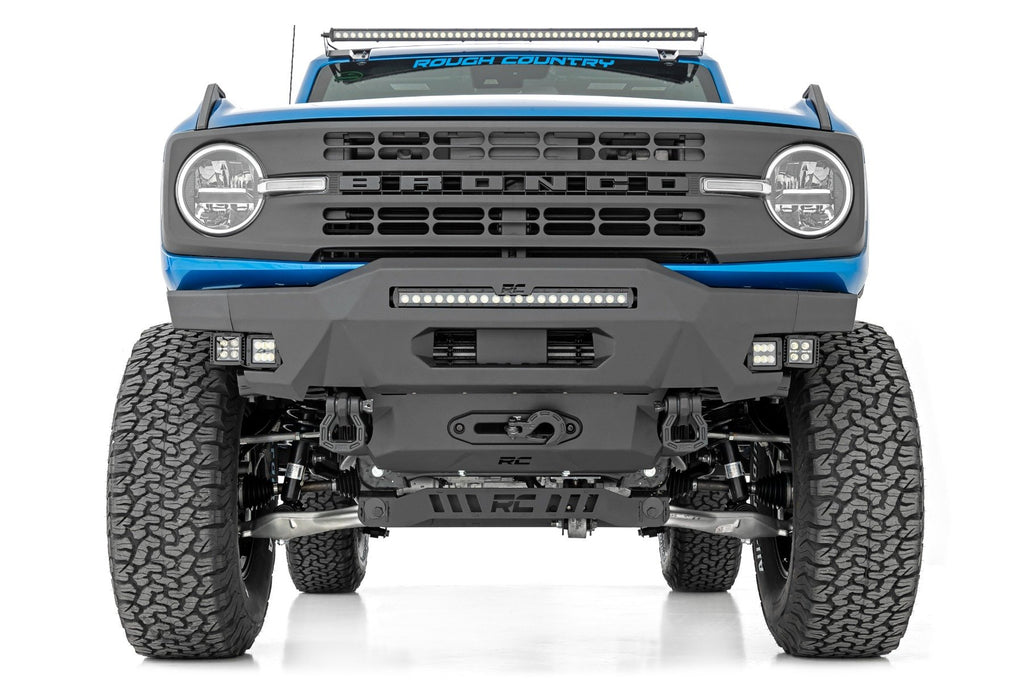 Front Bumper | Modular | Stubby Wings | Amber DRL | Ford Bronco 4WD (21-24)
