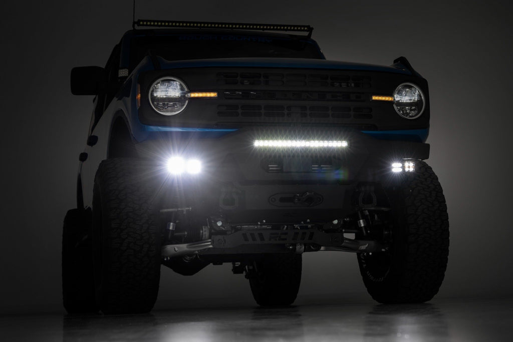 Front Bumper | Modular | Stubby Wings | DRL | Ford Bronco 4WD (2021-2024)