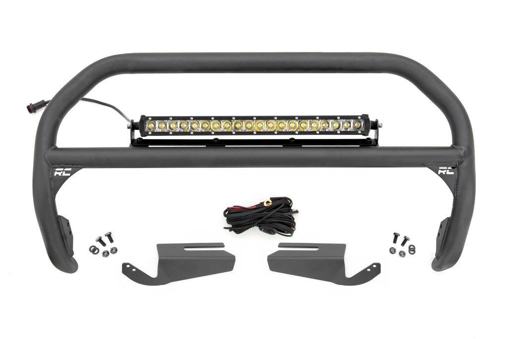 Nudge Bar | 20 Inch Chrome Single Row LED | OE Modular Steel | Ford Bronco (21-24)