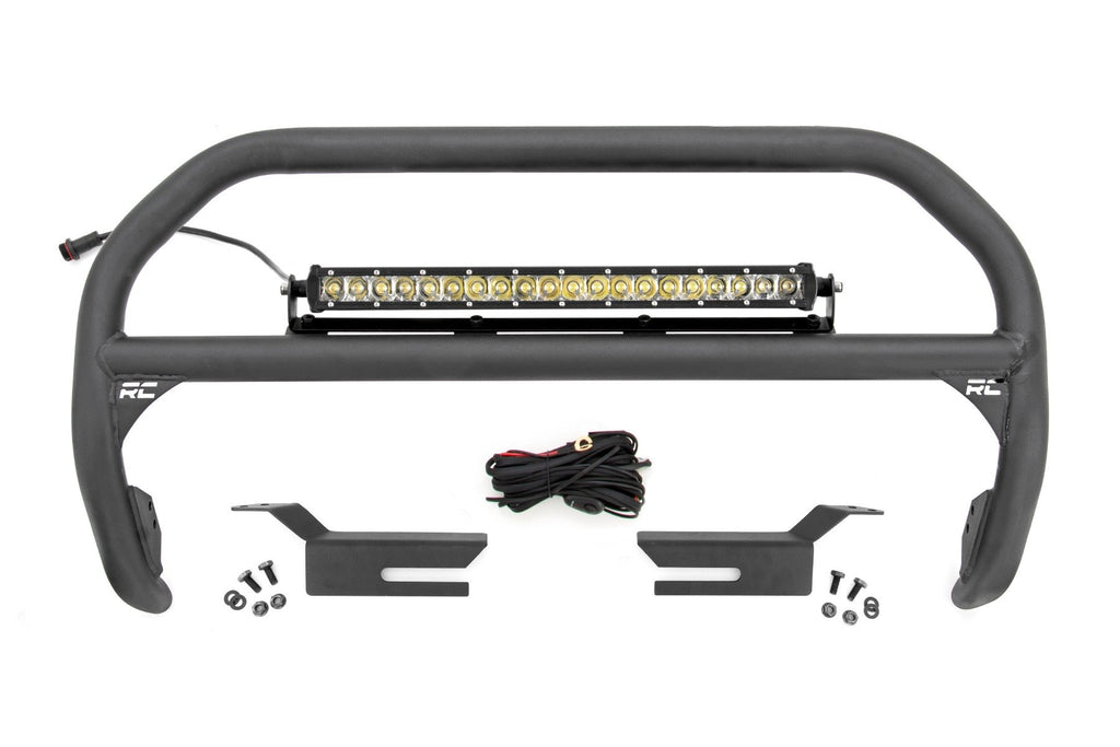 Nudge Bar | 20 Inch Chrome Single Row LED | Ford Bronco 4WD (2021-2024)
