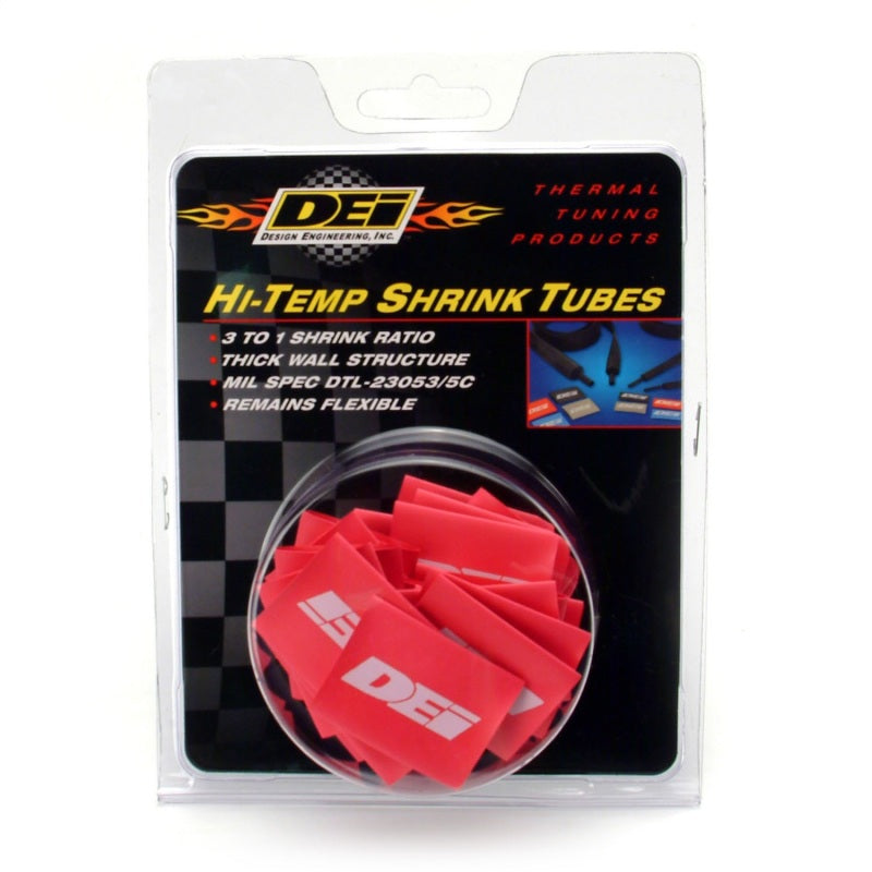 DEI Hi-Temp Shrink Tube 12mm x 1.5in - Red