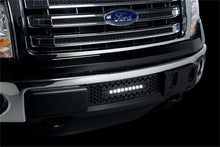 Load image into Gallery viewer, Putco 11-14 Ford F-150 EcoBoost SS Black Punch Bumper Grille Insert w/ 10in Luminix Light Bar