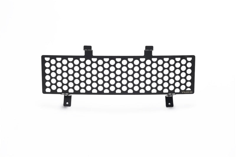 Putco 11-16 Ford SuperDuty - Stainless Steel Black Punch Design Bumper Grille Inserts