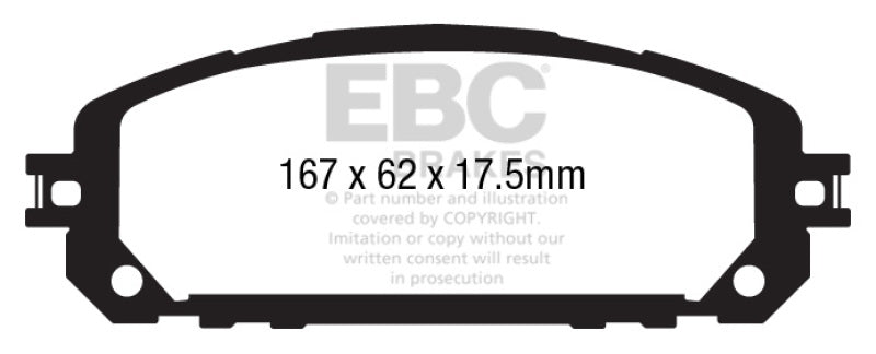 EBC 13+ Jeep Cherokee 3.2 Ultimax2 Front Brake Pads