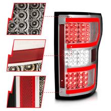 Load image into Gallery viewer, ANZO 18-19 Ford F-150 LED Taillights Chrome