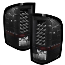 Load image into Gallery viewer, Xtune Chevy Silverado 07-13 LED Tail Lights Black ALT-JH-CS07-LED-BK