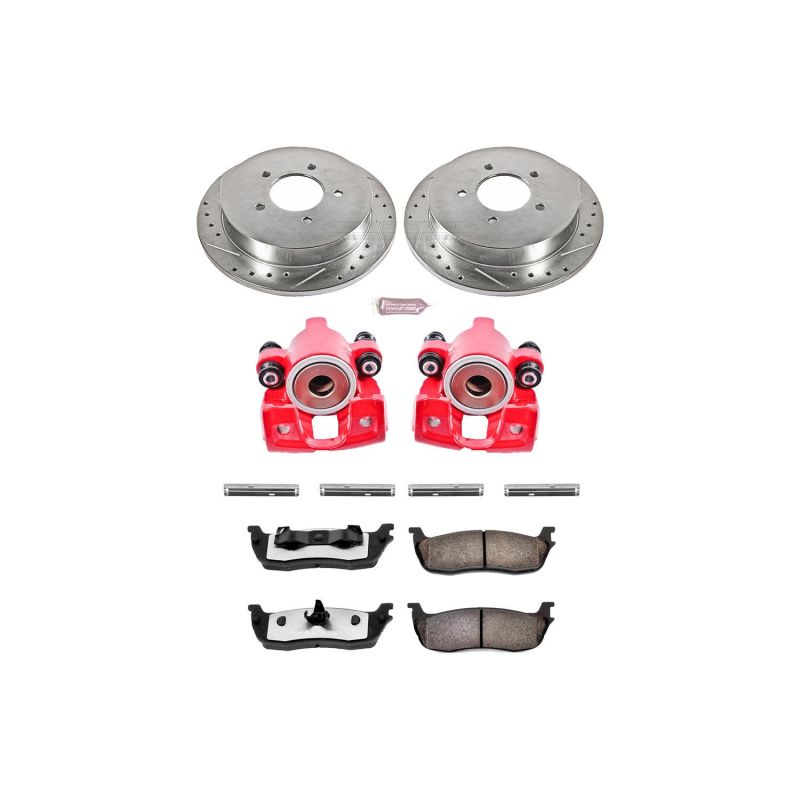 Power Stop 97-00 Ford Expedition Rear Z36 Truck & Tow Brake Kit w/Calipers