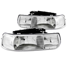 Load image into Gallery viewer, ANZO 1999-2002 Chevrolet Silverado 1500 Crystal Headlights Chrome