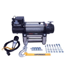 Load image into Gallery viewer, Superwinch 11500 LBS 12V DC 3/8in x 84ft Steel Rope Tiger Shark 11500 Winch