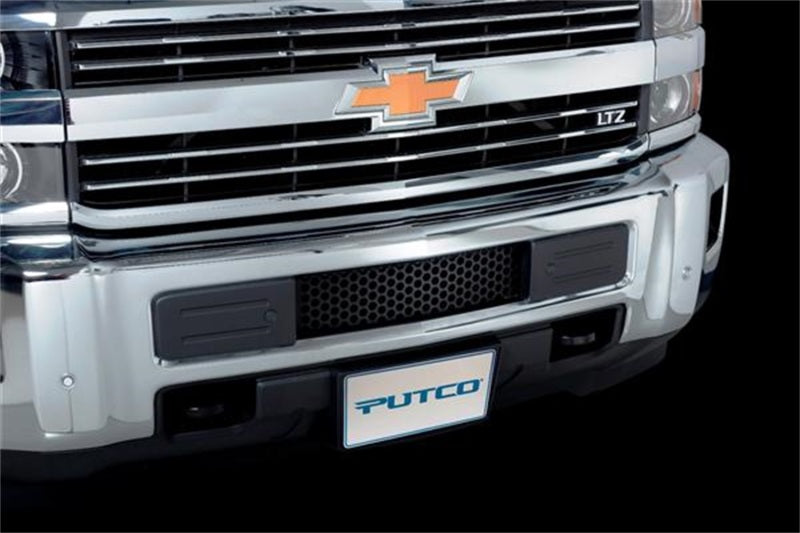 Putco 15-19 Chevy Silv HD - SS - Black Punch Design Bumper Grille Bumper Grille Inserts