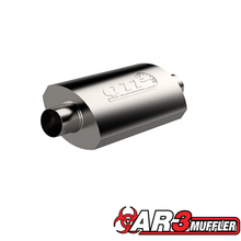 Load image into Gallery viewer, QTP 3.5in Weld-On 304SS AR3 Muffler
