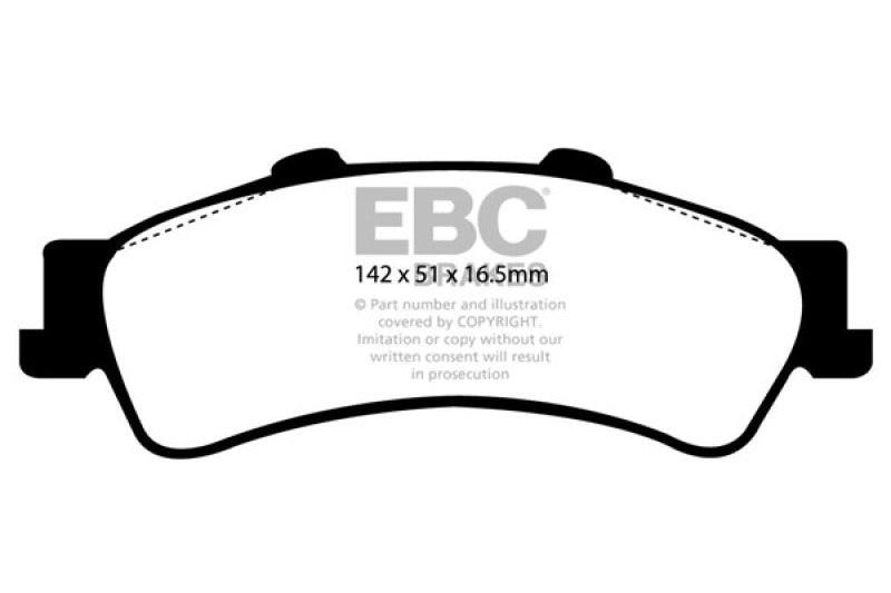 EBC 03-05 Chevrolet Astro Van 2WD Greenstuff Rear Brake Pads