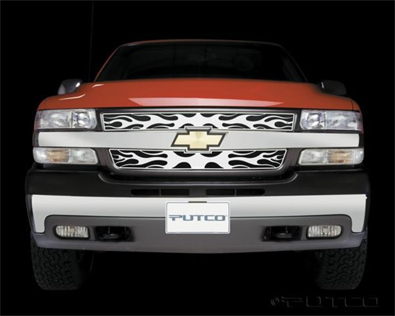 Putco 01-02 Chevrolet Silverado HD Flaming Inferno Stainless Steel Grille