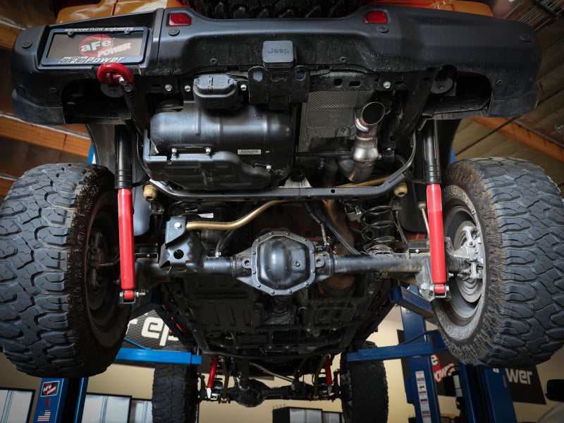 aFe 20-21 Jeep Wrangler (JL) Large Bore-HD 3 IN 304 Stainless Steel DPF-Back Hi-Tuck Exhaust System