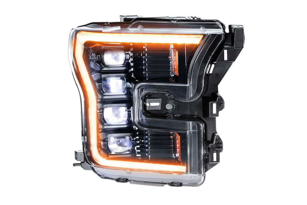 Morimoto XB LED Headlights: Ford F150 (15-17) & Raptor (17-20) (Pair / ASM Amber DRL) Gen 2