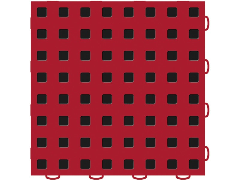 WeatherTech TechFloor - 3in X 12in Tiles(Left Loop) - Red/Black **Order in Qtys of 10