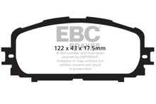 Load image into Gallery viewer, EBC 12+ Toyota Yaris 1.5 Ultimax2 Front Brake Pads