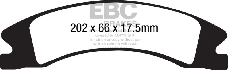 EBC 15+ Cadillac Escalade Ext/Esv 6.2 2WD Ultimax2 Front Brake Pads