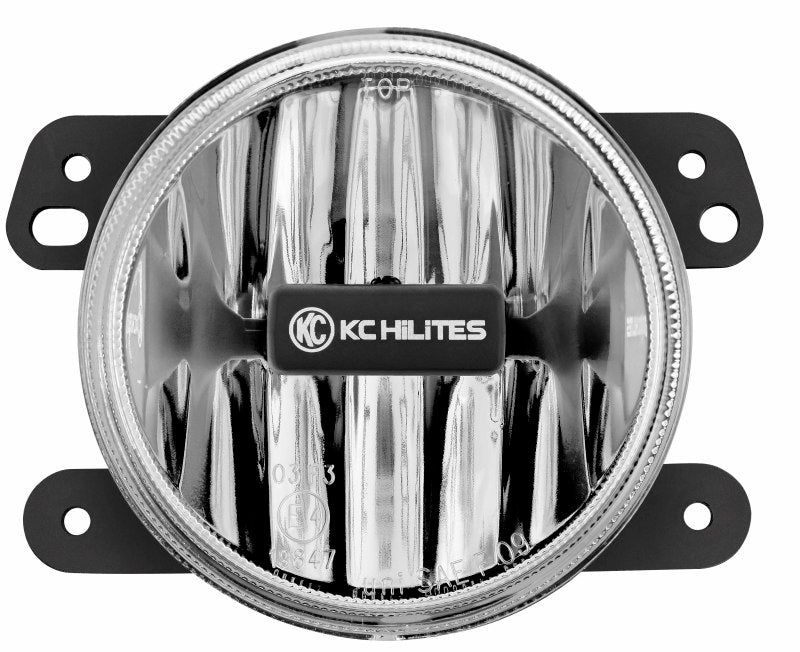 KC HiLiTES 07-09 Jeep JK 4in. Gravity G4 LED Light 10w SAE/ECE Clear Fog Beam (Pair Pack System)