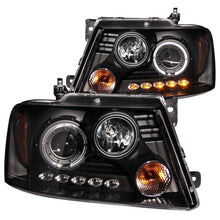 Load image into Gallery viewer, ANZO 2004-2008 Ford F-150 Projector Headlights w/ Halo and LED Black
