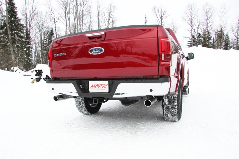 MBRP 2015 Ford F-150 5.0L 3in Cat Back Dual Split Rear Exit Black Exhaust System