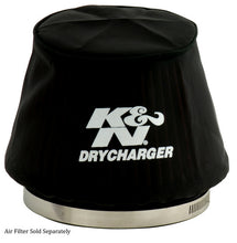Load image into Gallery viewer, K&amp;N Black Drycharger 6.25in Base ID / 4.375in Top ID / 4.125in Height Air Filter Wrap