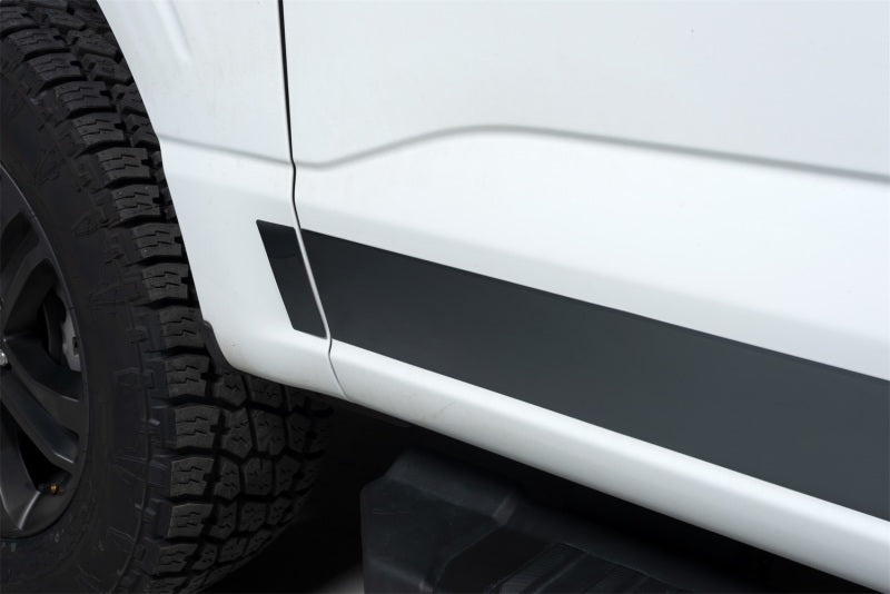 Putco 2021 Ford F-150 Super Cab 8ft Long Box Black Platinum Rocker Panels (4.25in Tall 12pcs)