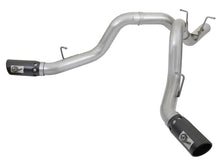Load image into Gallery viewer, aFe ATLAS 4in DPF-Back Alum Steel Exhaust System w/Dual Exit Black Tip 2017 GM Duramax 6.6L (td)