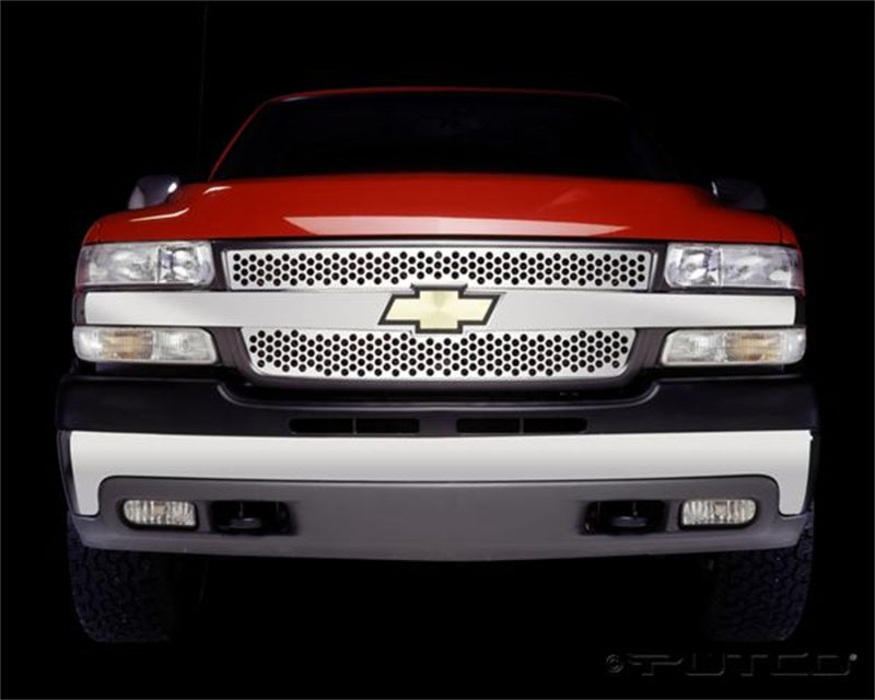 Putco 01-02 Chevrolet Silverado HD Punch Stainless Steel Grilles