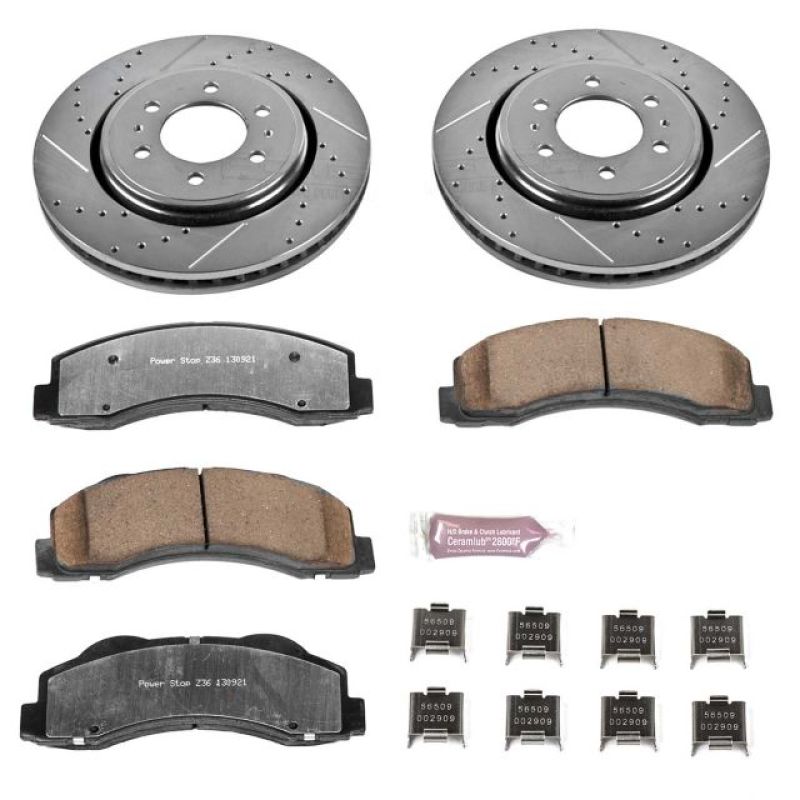 Power Stop 10-18 Ford Expedition Front Z36 Truck & Tow Brake Kit