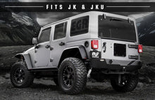 Load image into Gallery viewer, MagnaFlow 07-17 Jeep Wrangler JK 3.8/3.6L Dual Split Rear Exit Black Axle-Back Exhaust
