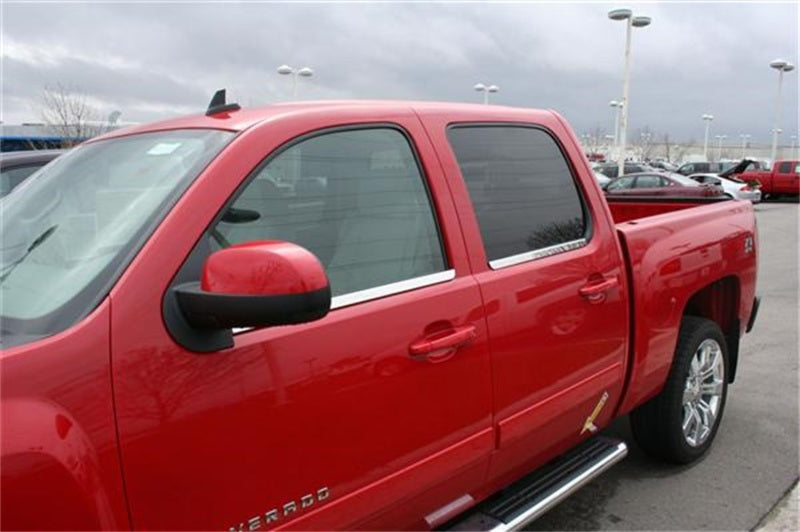 Putco 14-14 Chevrolet Silverado HD - Crew Cab - Stainless Steel Window Trim Accents