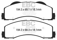 Load image into Gallery viewer, EBC 15+ Ford F150 2.7 Twin Turbo (2WD) Extra Duty Front Brake Pads