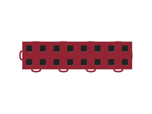 Load image into Gallery viewer, WeatherTech TechFloor - 3in X 12in Tiles(Left Loop) - Red/Black **Order in Qtys of 10