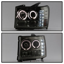 Load image into Gallery viewer, Spyder GMC Sierra 1500/2500/3500 07-13 Projector Headlights LED Halo- LED Smoke PRO-YD-GS07-HL-SM