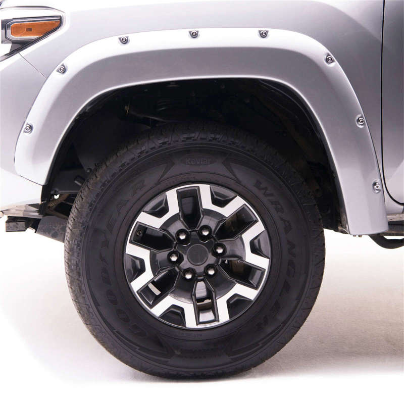 EGR 15+ GMC Sierra HD Bolt-On Look Color Match Fender Flares - Set - FF Switchblade Silver