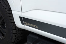 Load image into Gallery viewer, Putco 2021 Ford F-150 Super Cab 8ft Long Box Ford Licensed Blk Platinum Rocker Panels (4.25in 12pc)