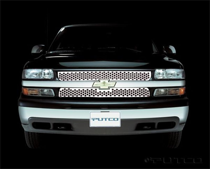 Putco 99-00 Chevrolet Silverado LD Punch Stainless Steel Grilles
