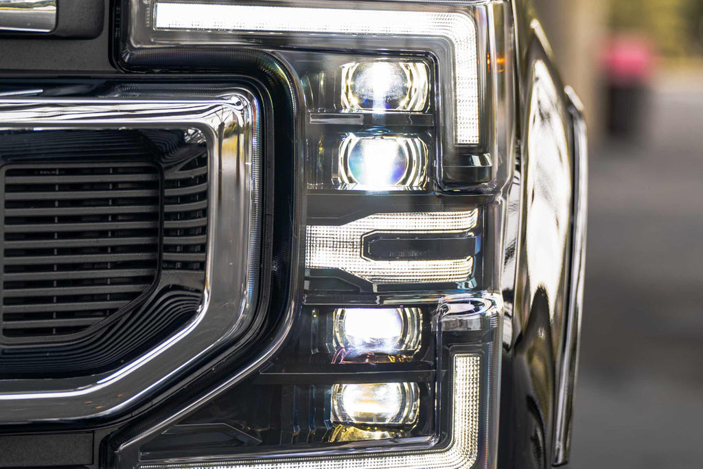 Morimoto XB LED Headlights: Ford Super Duty (20+) (Pair / ASM White DRL)