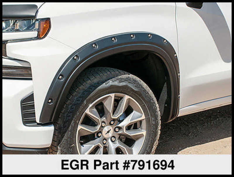 EGR 2019 Chevy 1500 Bolt-On Style Fender Flares - Set - Black