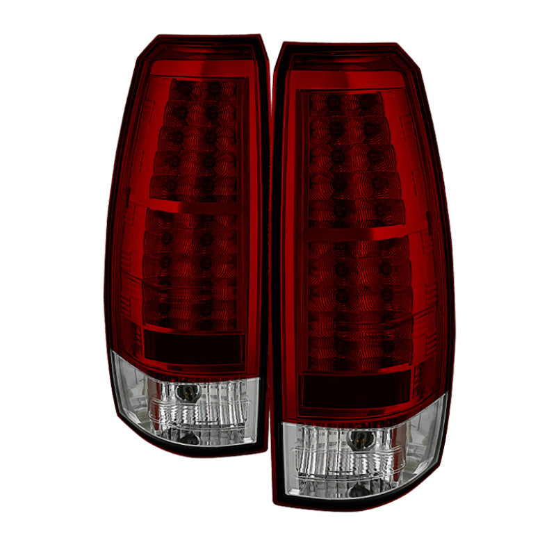 Spyder Chevy Avalanche 07-13 LED Tail Lights Red Clear ALT-YD-CAV07-LED-RC