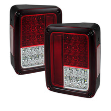Load image into Gallery viewer, Spyder Jeep Wrangler 07-15 LED Tail Lights Red Clear ALT-YD-JWA07-LED-RC