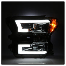Load image into Gallery viewer, Spyder Ford F150 2015-2017 Projector Headlights - Light Bar DRL LED - Smoke PRO-YD-FF15015-LBDRL-SM