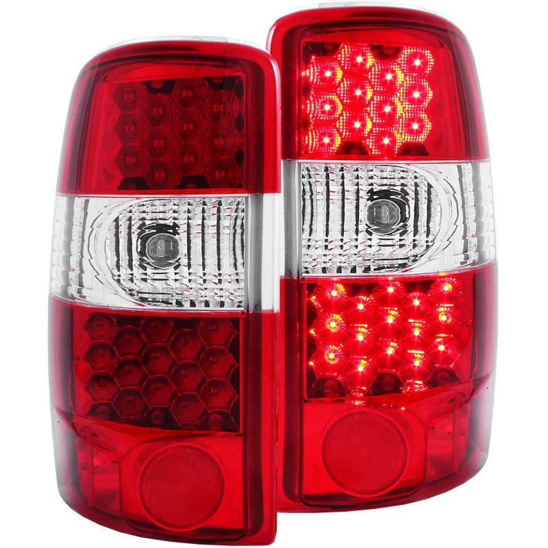 ANZO 2000-2006 Chevrolet Suburban LED Taillights Red/Clear