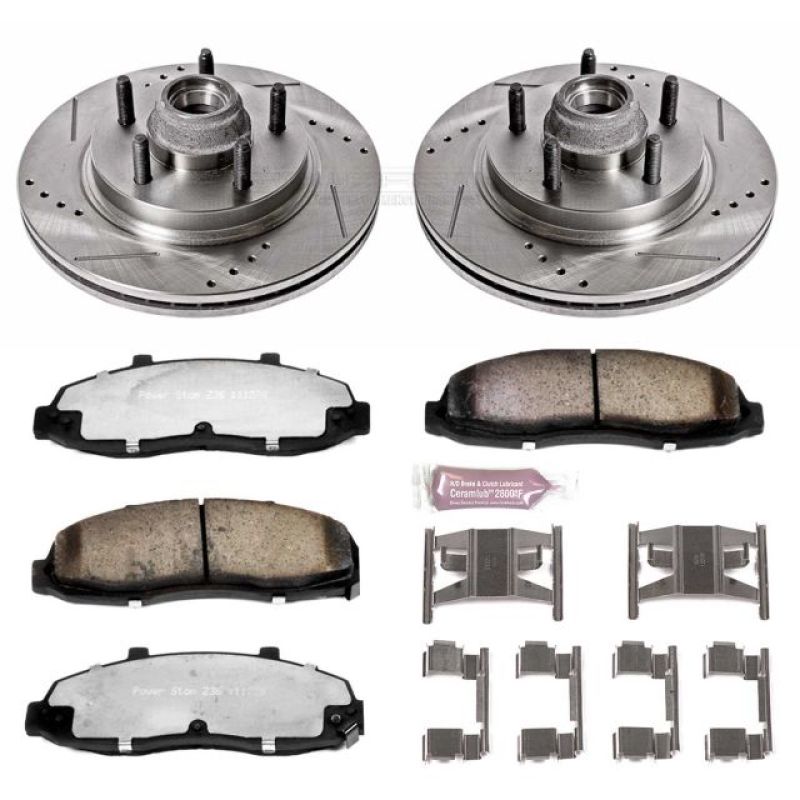 Power Stop 00-03 Ford F-150 Front Z36 Truck & Tow Brake Kit