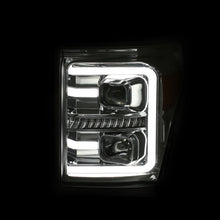 Load image into Gallery viewer, ANZO 11-16 Ford F-250/F-350/F-450 Projector Headlights w/ Plank Style Switchback Chrome w/Amber