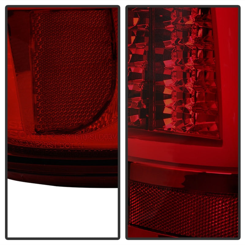 Spyder Chevy Silverado 1500/2500 03-06 Version 2 LED Tail Lights - Red Smoke ALT-YD-CS03V2-LED-RS